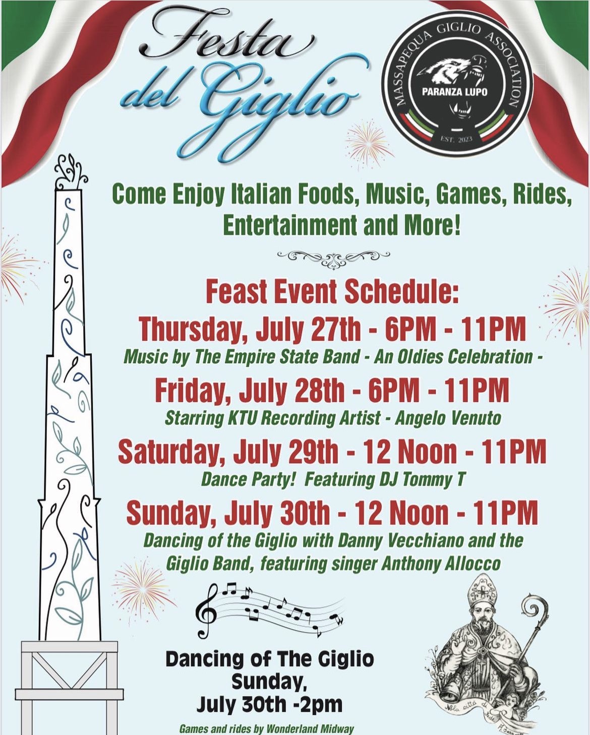 Festa del Giglio Italian Feast Positive Community Connections